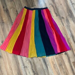J. Crew Multicolor A-Line Skirt